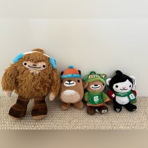 Vancouver 2010 Olympic Mascot Plush Toy Set
